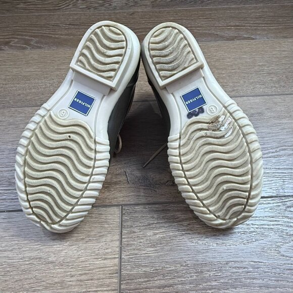 Tommy Hilfiger Women's Ankle Duck Boots, Lace-Up, Rubber, Leather Sz 6 - Picture 9 of 9